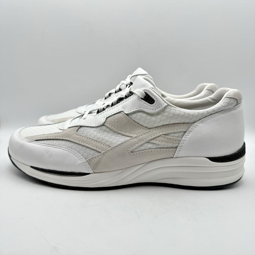 SAS Mens Journey Mesh Walking Sneakers US 14.5 Wide EU 47.5 White Suede NWOB - Picture 8 of 12